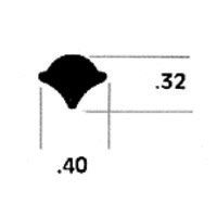 Rubber Locking Insert for Two Piece Locking Weatherstrip Gasket - Metal to Glass GLR010
