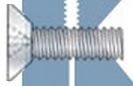 12-24-5/8 Flat Head Undercut Phillips Machine Screws (Butt Screws)