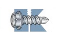 Hex Washer Head Self-Drilling Sheet Metal Screws - Stainless