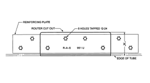 #951 Heavy-Duty Steel Reinforcing Hinge Plate, AKA "Backer Plates"
