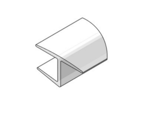 Clear "H" Jamb for 3/8" Glass - 94"