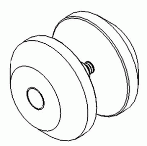 180Â° Round Glass Clamp