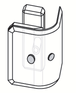 90Â° 1/2" Glass Clamp
