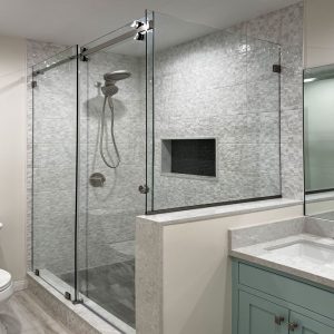 Denali Single Sliding Shower Door System